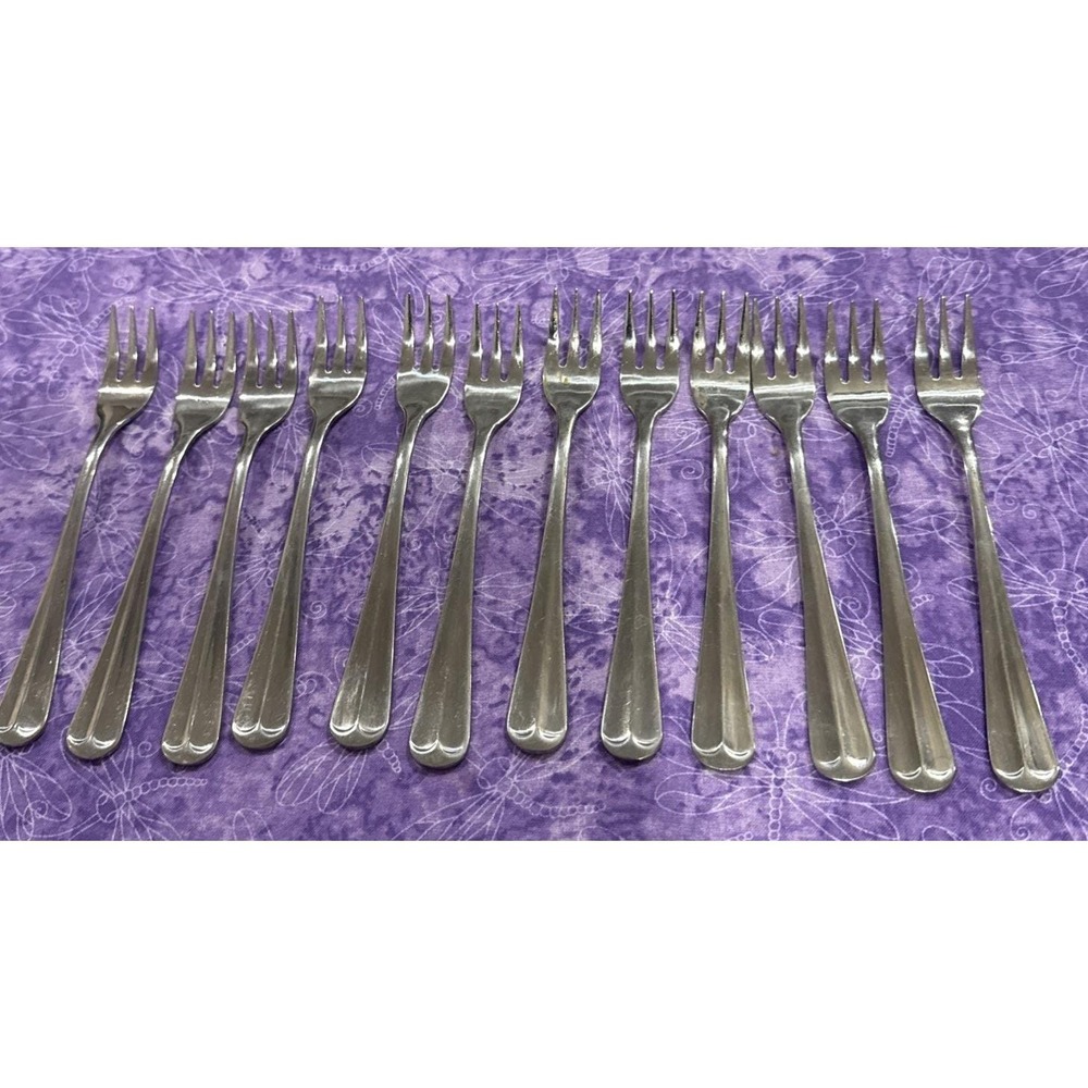 Towle Supreme‎ Stockbridge Cocktail Seafood Forks Fork Stainless Korea Set Of 12